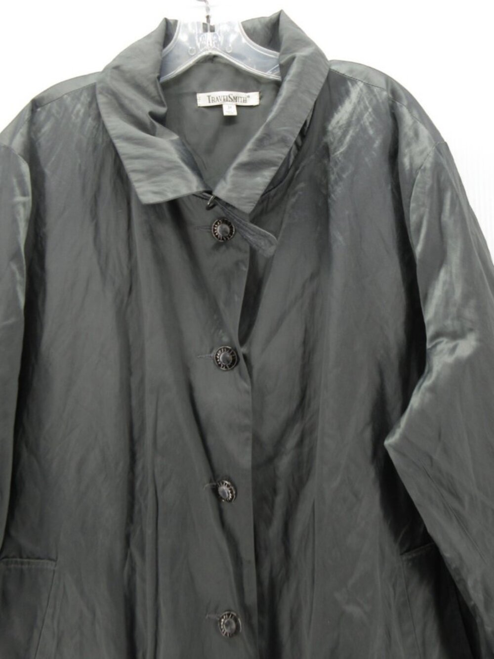 Travel Smith Jacket 3X Plus Rain Coat Swing Button Front Outdoor - Picture 2 of 11